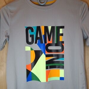 All In‎ Motion Women's XL / 16 Game On T-shirt, Grey, Activewear, Crew Neck